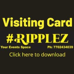 ripplez visiting card farmhouse in Hyderabad